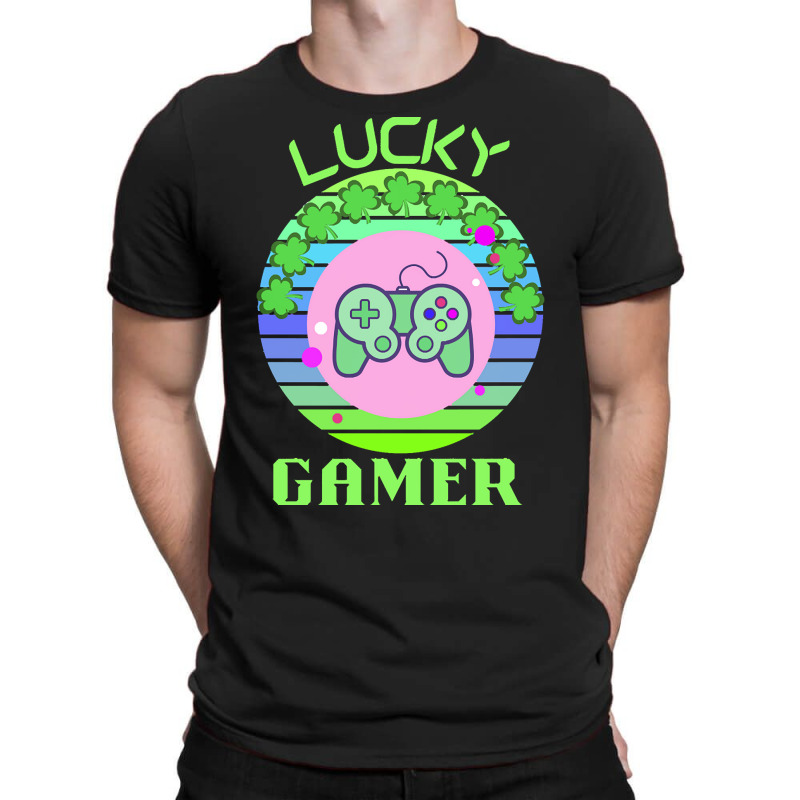 One Lucky Gamer T  Shirtone Lucky Gamer T  Shirt (1) T-shirt | Artistshot