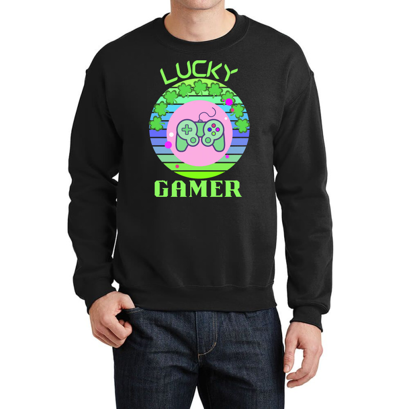 One Lucky Gamer T  Shirtone Lucky Gamer T  Shirt (1) Crewneck Sweatshirt | Artistshot