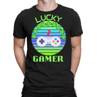 One Lucky Gamer T  Shirtone Lucky Gamer T  Shirt (2) T-shirt | Artistshot