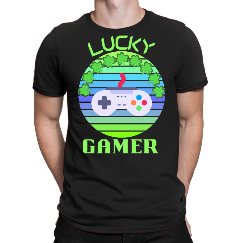 One Lucky Gamer T  Shirtone Lucky Gamer T  Shirt (2) T-shirt | Artistshot