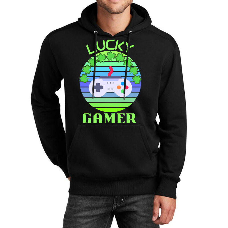 One Lucky Gamer T  Shirtone Lucky Gamer T  Shirt (2) Unisex Hoodie | Artistshot