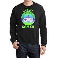 One Lucky Gamer T  Shirtone Lucky Gamer T  Shirt (2) Crewneck Sweatshirt | Artistshot