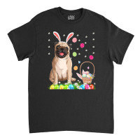 Happy Easter Cute Bunny Dog Pug Wearing Bunny Ears Gift Classic T-shirt | Artistshot