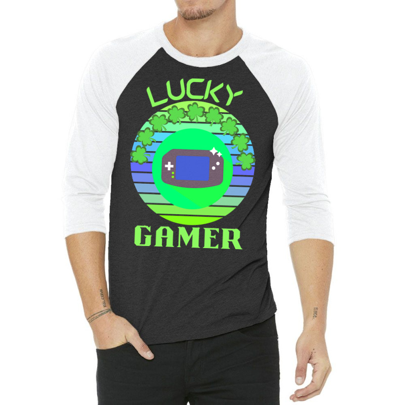 One Lucky Gamer T  Shirtone Lucky Gamer T  Shirt (3) 3/4 Sleeve Shirt | Artistshot