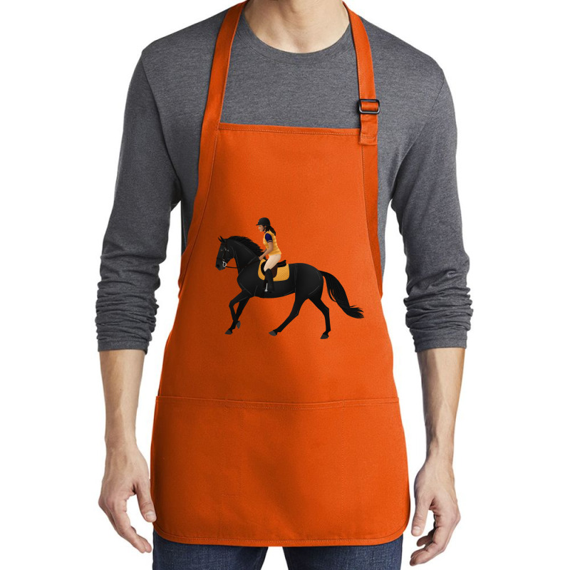 Zoe And Raven From Free Rein   Equine Rampaige Medium-length Apron | Artistshot