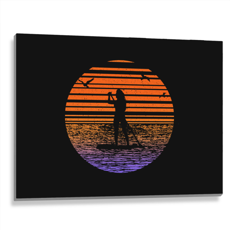 Hot Trend Sup Stand Up Paddle Boarding Stand Up Paddle Paddle And Boar Metal Print Horizontal | Artistshot