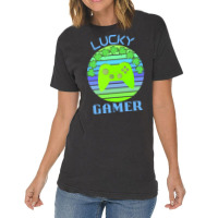 One Lucky Gamer T  Shirtone Lucky Gamer T  Shirt (5) Vintage T-shirt | Artistshot