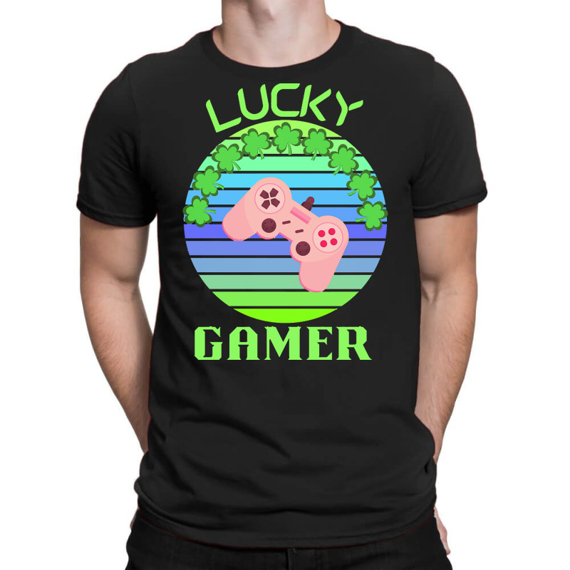 One Lucky Gamer T  Shirtone Lucky Gamer T  Shirt (6) T-shirt | Artistshot