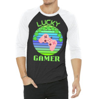 One Lucky Gamer T  Shirtone Lucky Gamer T  Shirt (6) 3/4 Sleeve Shirt | Artistshot