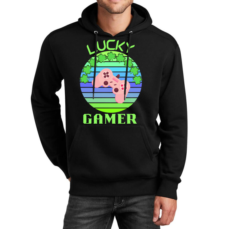 One Lucky Gamer T  Shirtone Lucky Gamer T  Shirt (6) Unisex Hoodie | Artistshot