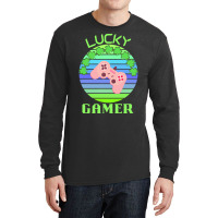 One Lucky Gamer T  Shirtone Lucky Gamer T  Shirt (6) Long Sleeve Shirts | Artistshot