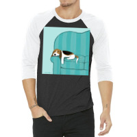 Happy Couch Dog  Cute Beagle 3/4 Sleeve Shirt | Artistshot