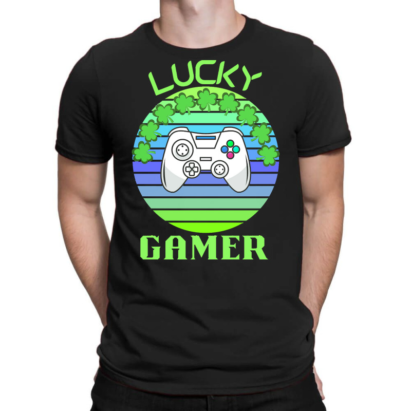 One Lucky Gamer T  Shirtone Lucky Gamer T  Shirt (7) T-shirt | Artistshot