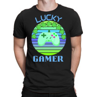 One Lucky Gamer T  Shirtone Lucky Gamer T  Shirt (8) T-shirt | Artistshot