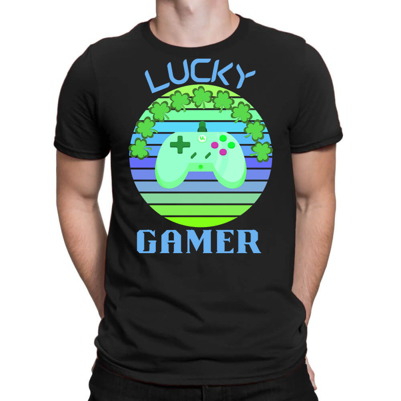 One Lucky Gamer T  Shirtone Lucky Gamer T  Shirt (8) T-shirt | Artistshot