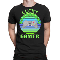 One Lucky Gamer T  Shirtone Lucky Gamer T  Shirt (9) T-shirt | Artistshot