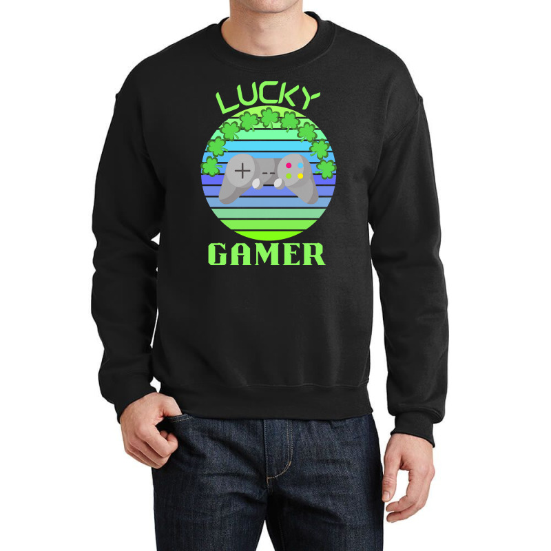 One Lucky Gamer T  Shirtone Lucky Gamer T  Shirt (9) Crewneck Sweatshirt | Artistshot