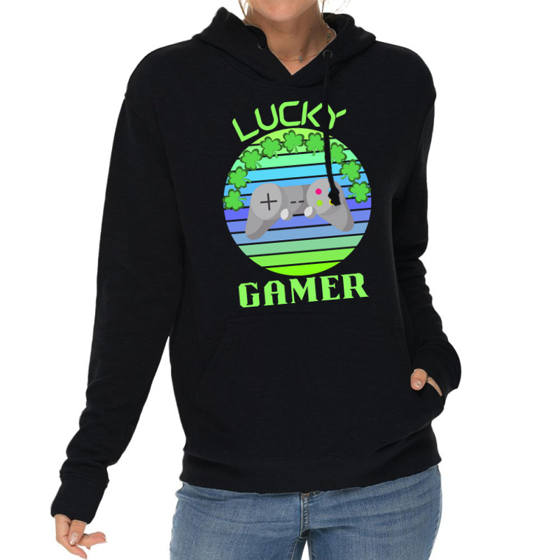 One Lucky Gamer T  Shirtone Lucky Gamer T  Shirt (9) Lightweight Hoodie | Artistshot