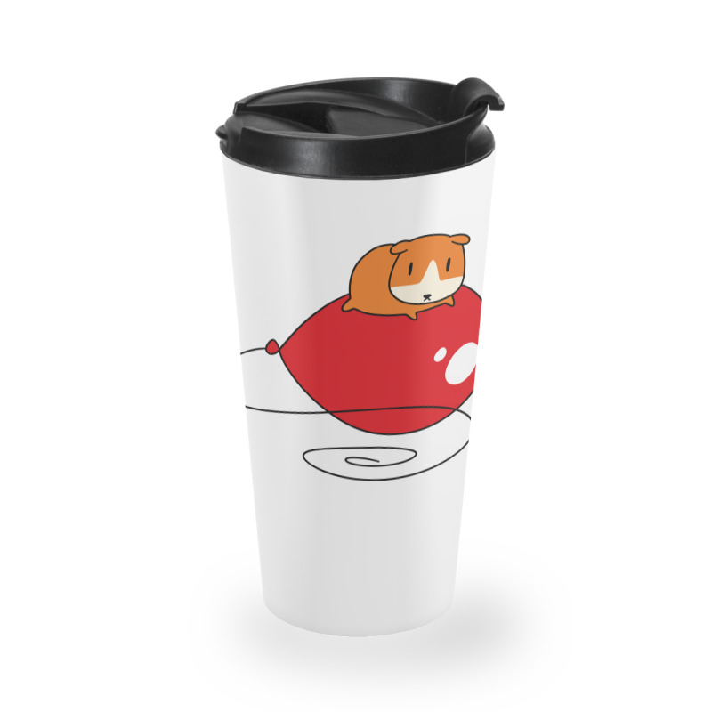 Red Balloon And Guinea Pig Travel Mug | Artistshot