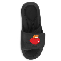 Red Balloon And Guinea Pig Slide Sandal | Artistshot