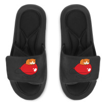 Red Balloon And Guinea Pig Slide Sandal | Artistshot