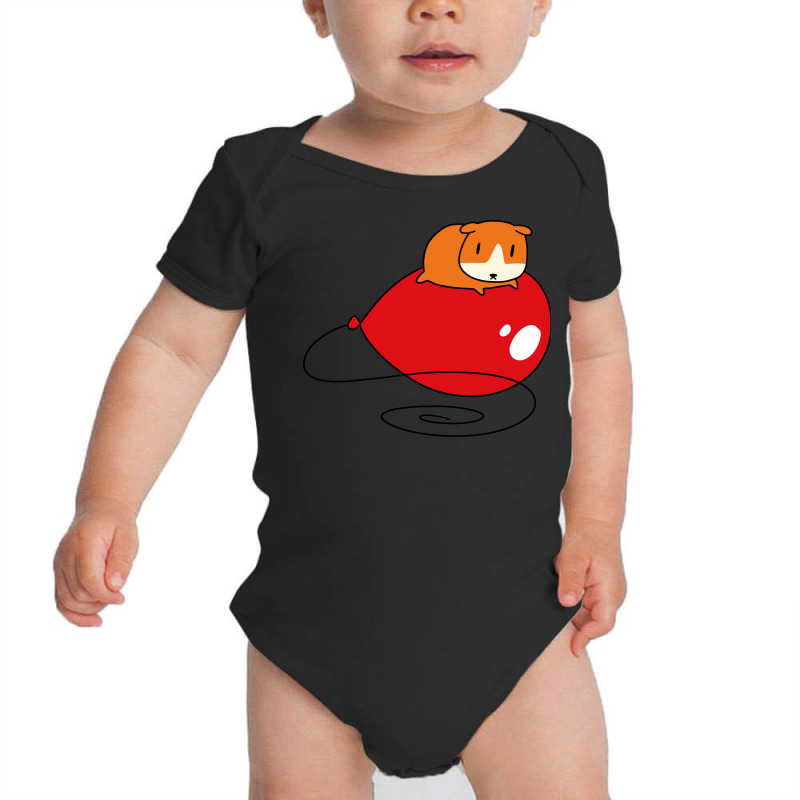 Red Balloon And Guinea Pig Baby Bodysuit | Artistshot