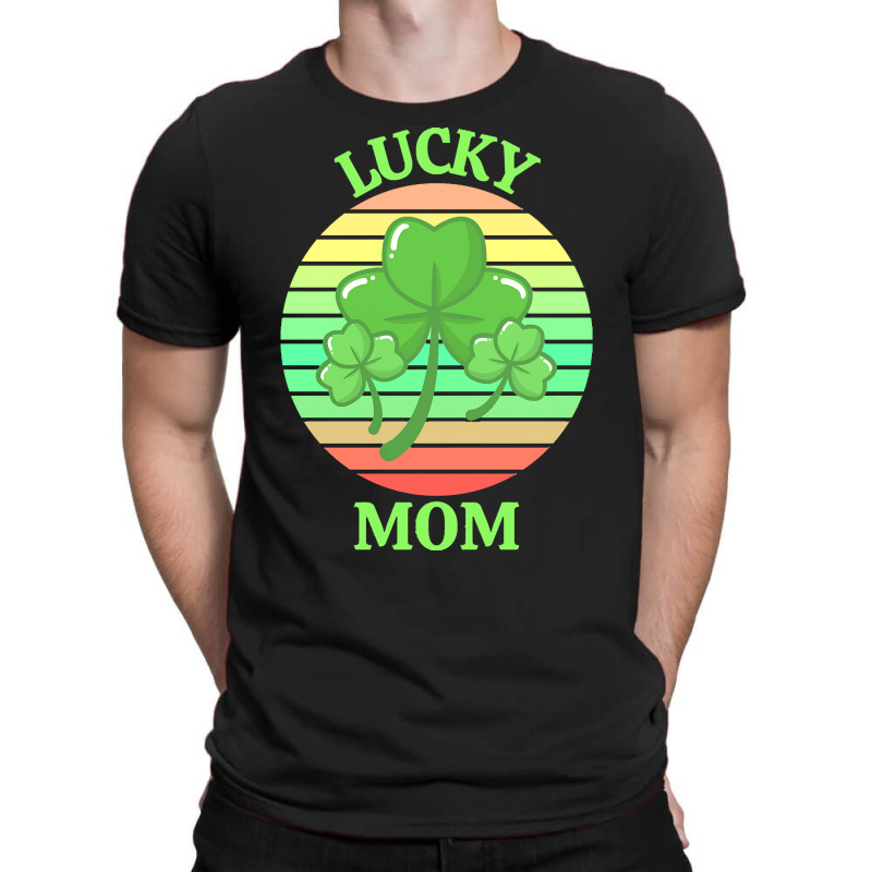 One Lucky Mom T  Shirtone Lucky Mom T  Shirt (1) T-shirt | Artistshot