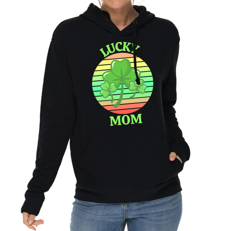 One Lucky Mom T  Shirtone Lucky Mom T  Shirt (1) Lightweight Hoodie | Artistshot