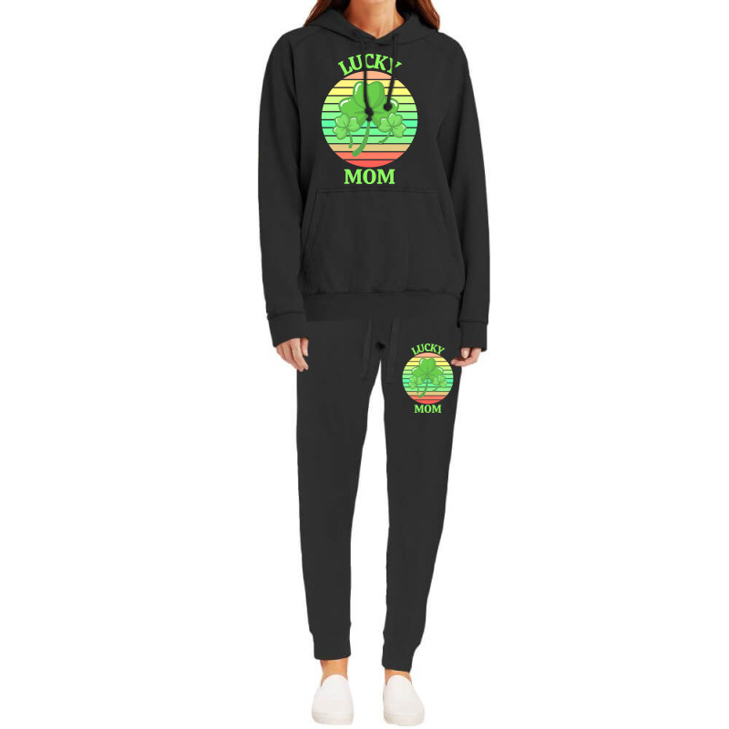 One Lucky Mom T  Shirtone Lucky Mom T  Shirt (1) Hoodie & Jogger Set | Artistshot