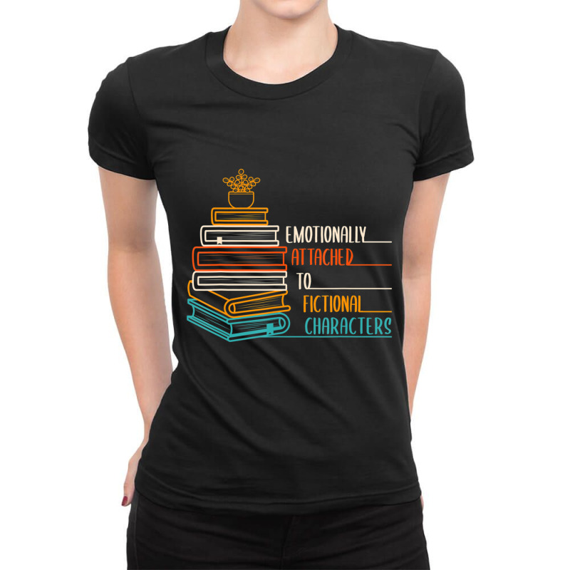 Book Lover Fans Quote Reader Reading Literary Books Ladies Fitted T-Shirt by longho | Artistshot