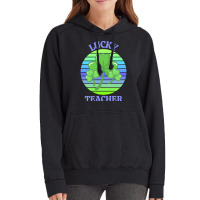 One Lucky Teacher T  Shirtone Lucky Teacher T  Shirt (1) Vintage Hoodie | Artistshot