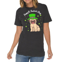 Patricks Day Gift T  Shirt Pug Dogs Lover Funny Irish Shamrock Happy S Vintage T-shirt | Artistshot