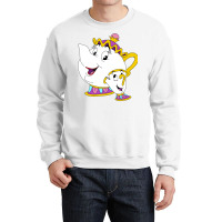 Mrs Potts And Chip Crewneck Sweatshirt | Artistshot