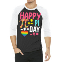 Pi Day Observed On March 14 Celebration T  Shirt Happy Pi Day Math Lov 3/4 Sleeve Shirt | Artistshot