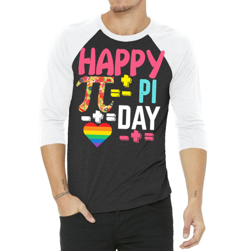 Pi Day Observed On March 14 Celebration T  Shirt Happy Pi Day Math Lov 3/4 Sleeve Shirt | Artistshot