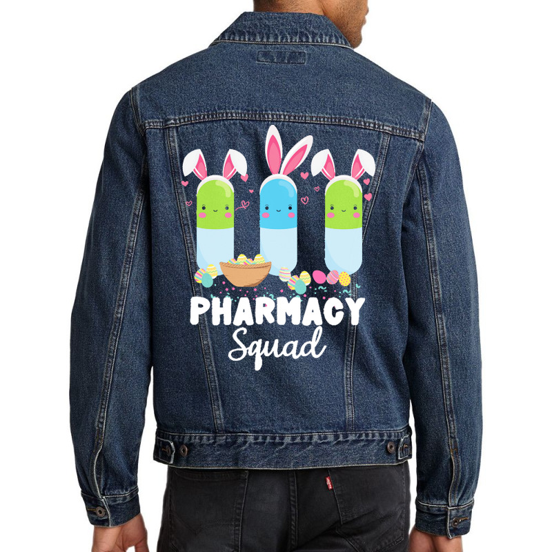 Pills Pharmacy Squad Pharmacist Easter T  Shirt Funny Pills Pharmacy S Men Denim Jacket | Artistshot