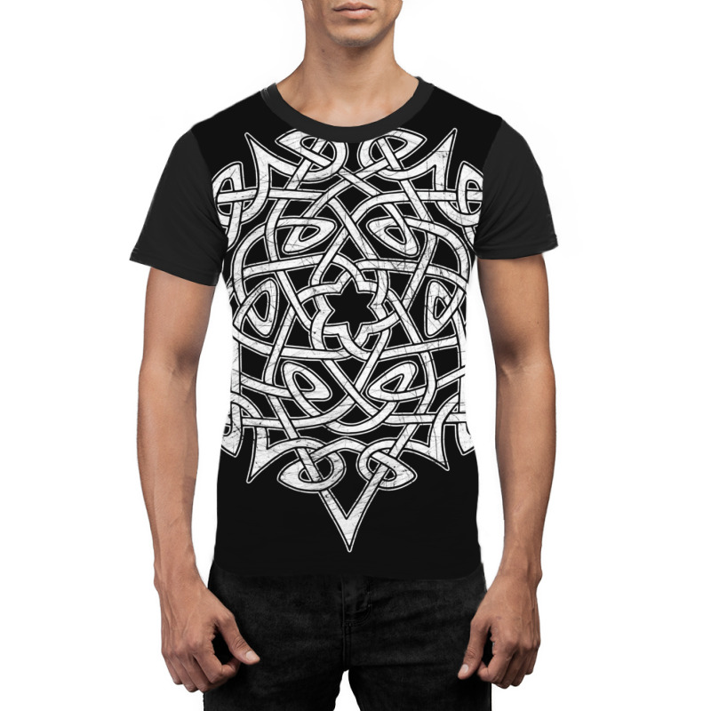 Celtic Viking Gordian Knot Pattern 3 Graphic T-shirt by deliialhommed | Artistshot