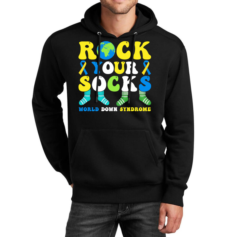 Rock Your Socks World Down Syndrome Day T  Shirt Rock Your Socks World Unisex Hoodie | Artistshot