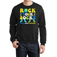 Rock Your Socks World Down Syndrome Day T  Shirt Rock Your Socks World Crewneck Sweatshirt | Artistshot