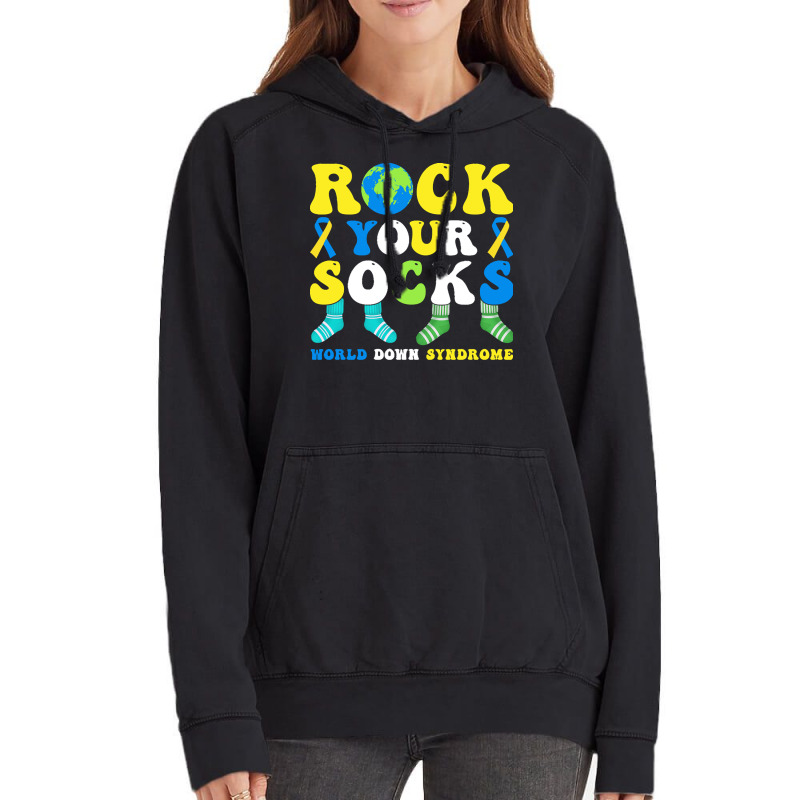 Rock Your Socks World Down Syndrome Day T  Shirt Rock Your Socks World Vintage Hoodie | Artistshot