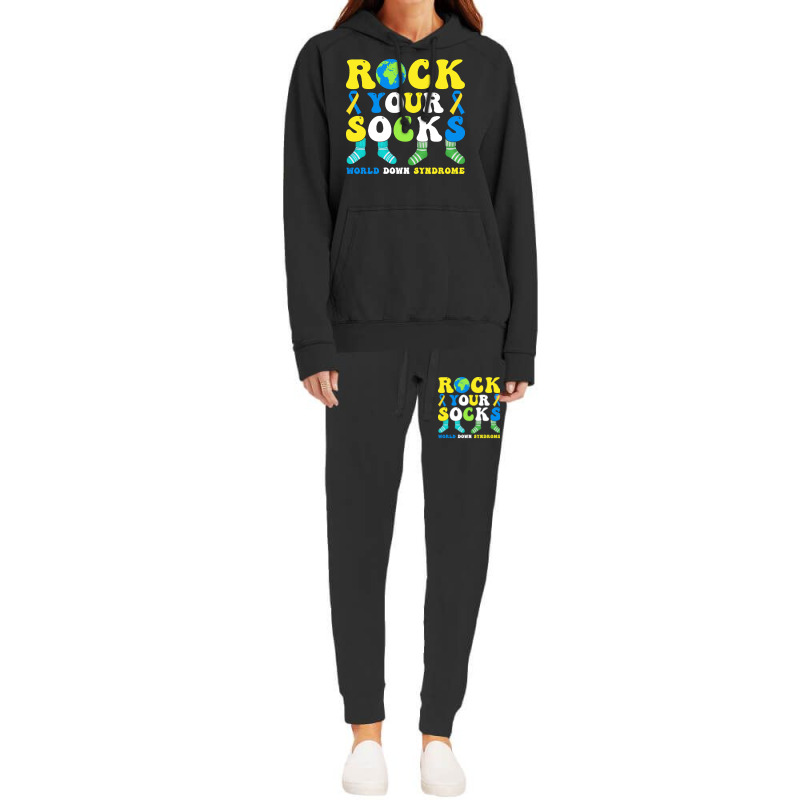 Rock Your Socks World Down Syndrome Day T  Shirt Rock Your Socks World Hoodie & Jogger Set | Artistshot