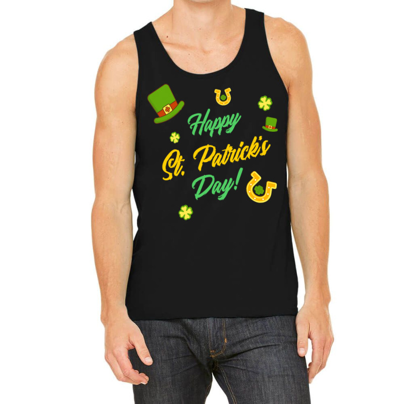 Saint Patricks Day T  Shirt Cute Leprechaun Shamrock Lucky Charm Happy Tank Top | Artistshot