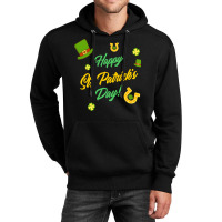 Saint Patricks Day T  Shirt Cute Leprechaun Shamrock Lucky Charm Happy Unisex Hoodie | Artistshot