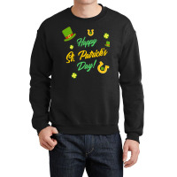 Saint Patricks Day T  Shirt Cute Leprechaun Shamrock Lucky Charm Happy Crewneck Sweatshirt | Artistshot