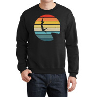 Scuba Diving T  Shirt Cliff Diving Silhouette On A Distressed Retro Su Crewneck Sweatshirt | Artistshot