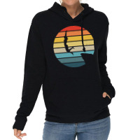 Scuba Diving T  Shirt Cliff Diving Silhouette On A Distressed Retro Su Lightweight Hoodie | Artistshot