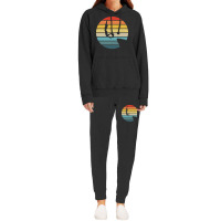 Scuba Diving T  Shirt Cliff Diving Silhouette On A Distressed Retro Su Hoodie & Jogger Set | Artistshot