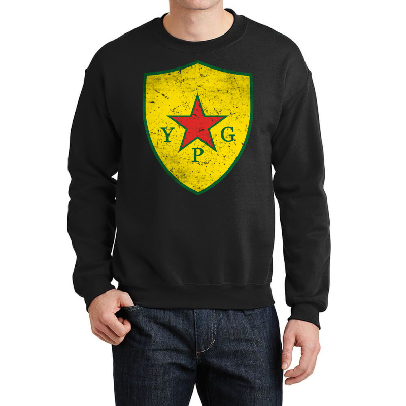 Ypg People's Protection Units Distressed Crewneck Sweatshirt by ogboyecobiee | Artistshot