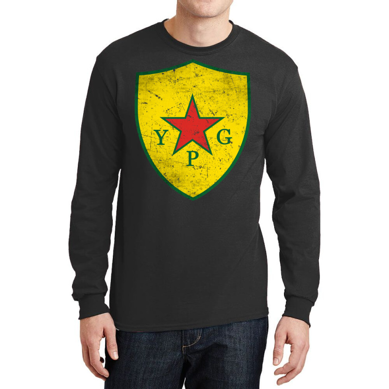 Ypg People's Protection Units Distressed Long Sleeve Shirts by ogboyecobiee | Artistshot