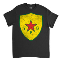 Ypg People's Protection Units Distressed Classic T-shirt | Artistshot